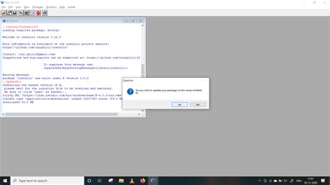 How to install RGui to update R version .